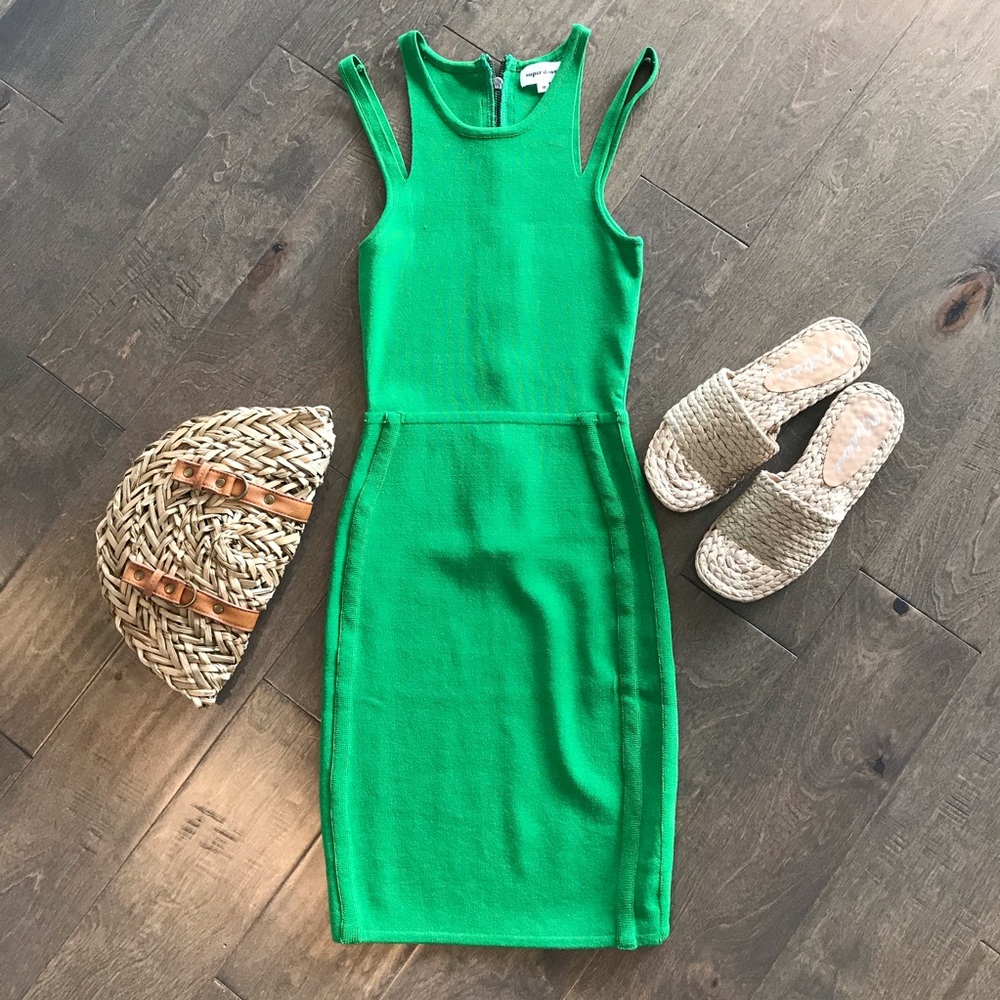 Green Superdown mini Dress